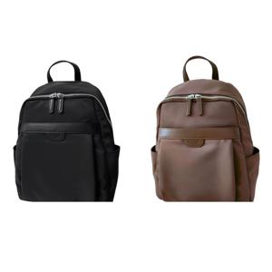 [에스콰이아]25 신상 가볍고 심플한 원단 여성백팩 ESHB902BKKK (양말 증정)