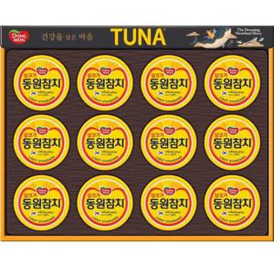 [동원] 동원 참치 선물세트 T12호 1세트+쇼핑백 대량 소량 추석 명절 한가위 거래처 가족 부모님