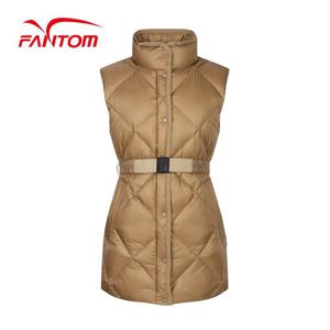 [팬텀] 여성 벨티드 덕다운 패딩 점퍼 베스트