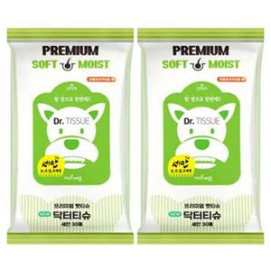 반려동물 세안 물티슈 30매 2P 강아지 고양이 펫티슈