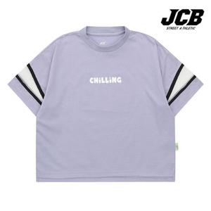 [제이씨비]소매 메쉬 배색 프린팅 반팔 티셔츠