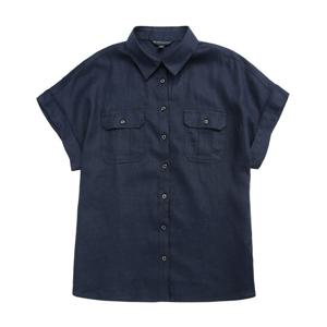 BB_[여성] 린넨 셔츠 블라우스 (네이비) (BBTBWF8135QES)