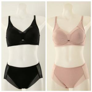 [와코루]노와이어 하이컴포트 몰드 브라AB컵 햄라인팬티셋트[WBRX301A_B WPTX301H]