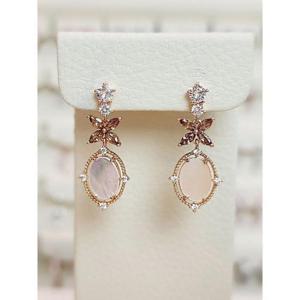 볼라레 세이브존03 볼라레 플라노 꼬냑Q 자개 드롭귀걸이2color SAVSSS1540