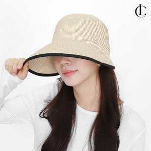 [엘케이트 ACC]엘케이트 여자 썬캡 자외선차단 챙모자 여름 밀짚