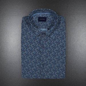 [예작] 구김없는 써커 프린트 밑단일자 일반핏 반소매 셔츠 (YJ4MUR610 NY)