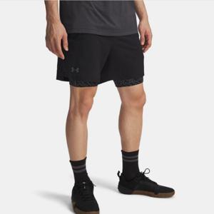 [언더아머(백)]남성 스포츠 투인원 레깅스 반바지 배니시 우븐 프린티드 쇼츠 6005120-001