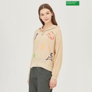 [베네통]베네통 헨리넥 후드 니트 BAKP07341_BG