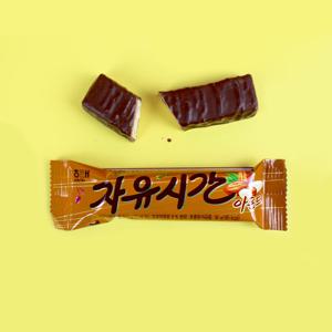 해태 자유시간 아몬드 36g / 초코바