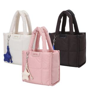 [핑골프]여성 별장식 퀼팅 사각 토트백 121D3BG055