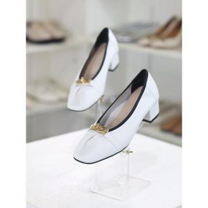 바이로쏘 세이브존03 소가죽 락버클 주름 4.0cm 펌프스 (BY)AG23S10752BD3WAG