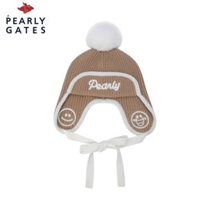 [파리게이츠] 파리게이츠 여성 스마일 폼폼이 니트 트래퍼 캡 521D4CP009_BG