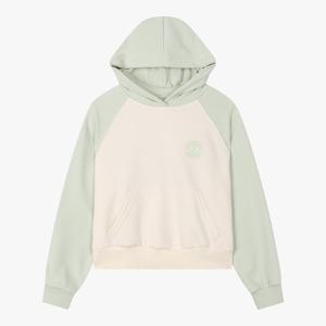 [유솔]기모 배색 크롭 후드 ULMH23W51