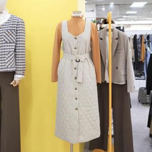 르피타 DP01 버튼형 뷔스티에 퀼팅 원피스 L244UOPA04