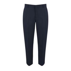 베이직 9부 옆밴딩 네이비 슬랙스_AJ993