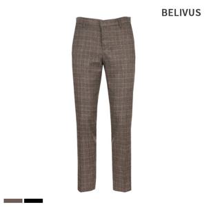 [빌리버스]빌리버스 남성 체크 슬랙스 수트 정장 바지 BITP046