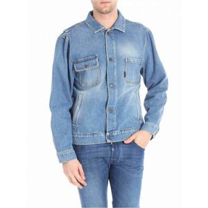 [MOSCHINO] 라프리마 남성 캐주얼 자켓 데님 위드 로고 자수 061452251295 라이트 Blue /8