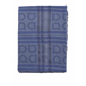 [SALVATORE FERRAGAMO] 라프리마 남성 스카프 울 위드 hooks 520066754767002 Blue /8