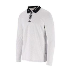 엘르골프 세이브존01 남성 앞마이 로고 포인트 폴로 티셔츠 6I75203 100