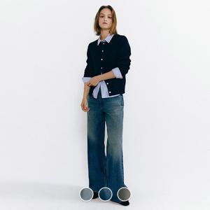 [지오다노] 여 루즈핏 와이드 데님 05415535