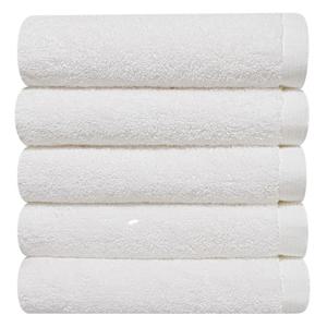 [다주타올]5장 호텔수건 40수 코마사 200g 플렉스 화이트 두꺼운 고급 무형광 수건 타올