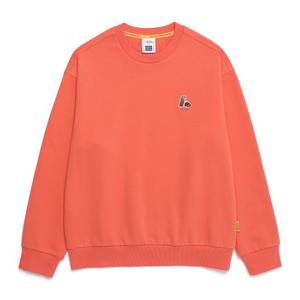 내셔널지오그래픽N251USW940 동물 와펜 세미 오버핏 맨투맨 ORANGE