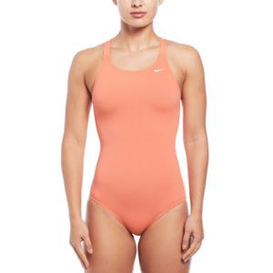 나이키스윔 NESSA040-821 앤서 솔리드 패스트백 자수 앤 로우컷 브라이트 망고 여성 수영복