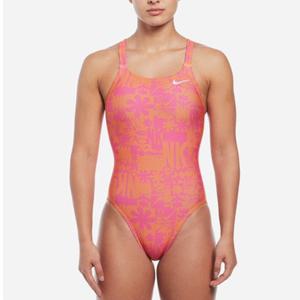 나이키스윔 NESSE004-822 플라워 블록 패스트백 토탈 오렌지 - 여성 수영복
