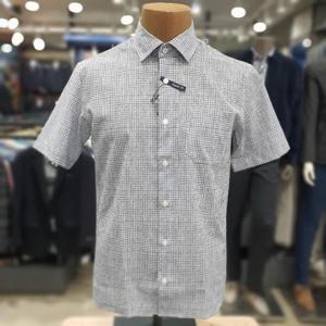 런던포그 본점 HL01 메쉬 프린트 반팔 셔츠 LOA3A560