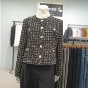 아니베에프 세이브존01 체크 트위드재킷 A49WJK530