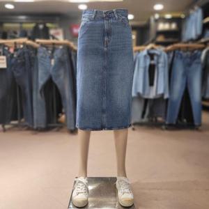 리바이스 여성 백 슬릿 데님 스커트 1VH-0000