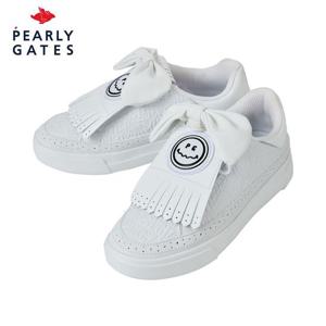 [파리게이츠] 파리게이츠 여성 킬티 리본 논스파이크 경량 골프화 521D3SE001_WH