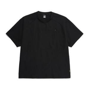 내셔널지오그래픽 N252MTS850 마이크로 에어도트 세미오버핏 반팔 냉감 티셔츠 BLACK