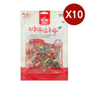 강아지 훈련 간식 혼합 150G 10P 노즈워크 져키간