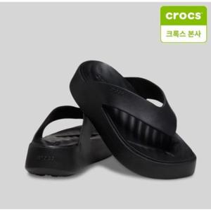 (크록스본사) 크록스 겟어웨이 플랫폼 플립 블랙 209410-001