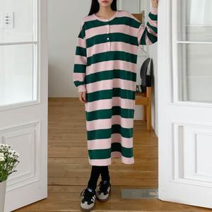 [보리맘]버튼 st 단추 수유 원피스 외출 수유복 홈웨어 잠옷  CH212