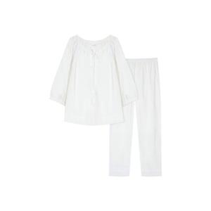 [바바라(언더웨어)]순면100 친환경 오가닉 면 로맨틱 여자 파자마 세트 AWP4581R