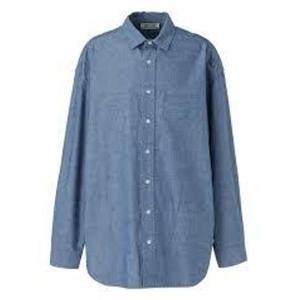 오니츠카타이거 데님 셔츠 2183B438 401 BLUE DOM