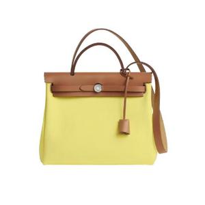 에르메스 에르백 집 31 백 밀리터리 캔버스 헌터 카우하이드   팔라듐 하드웨어 리몬첼로 나뛰렐 H078971CKBY