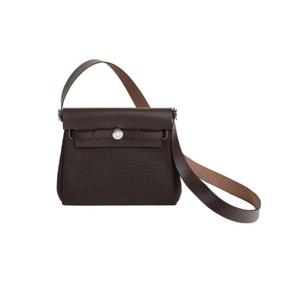 에르메스 에르백 집 20 백 밀리터리 캔버스 헌터 카우하이드   팔라듐 하드웨어 에벤 H086430CKAC