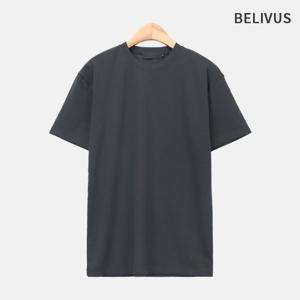 빌리버스 남자 라운드 반팔 머슬핏 무지 기본 티셔츠 BGTT035