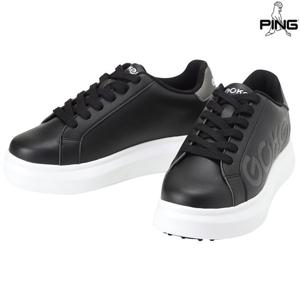 [핑골프][양말증정]여성 로고 골프화 621E1SE053_BK