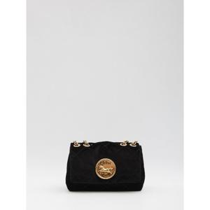 끌로에 블랙 퀼티드 벨벳 헤리티지 크로스바디 백 CH25AS585P90