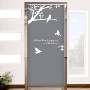 아트박스/꾸밈 ij357-행복한새들의쉼터_현관문리폼세트_현관문시