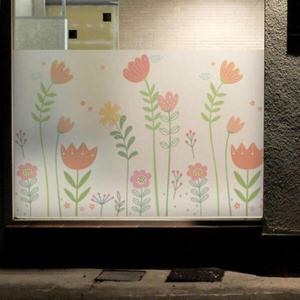 아트박스/꾸밈 ch513_m-무점착유리시트_키다리플라워가든_글라스