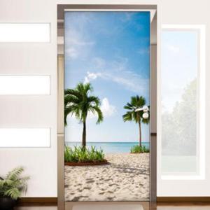 아트박스/꾸밈 tl755-맑은하늘과야자수나무_현관문시트지