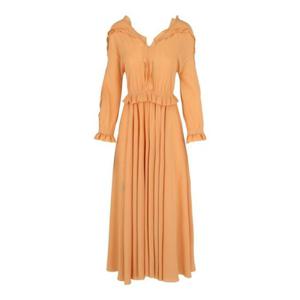 보테가베네타 롱 원피스 544909 V0M50 9330 40 Orange