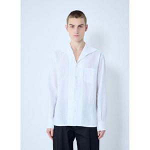 25 FW 돌체앤가바나 남성 리넨 스프레드 칼라 셔츠  dol0160004wht