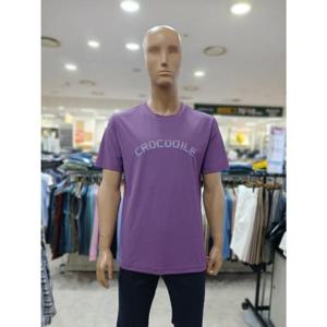 크로커다일 세이브존05 로고 디테일 라운드 보라색 라운드 티셔츠 ABTS2412 29