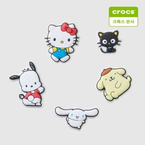 [크록스본사]헬로키티 프렌즈 5개 세트 지비츠  참 10015852-GR